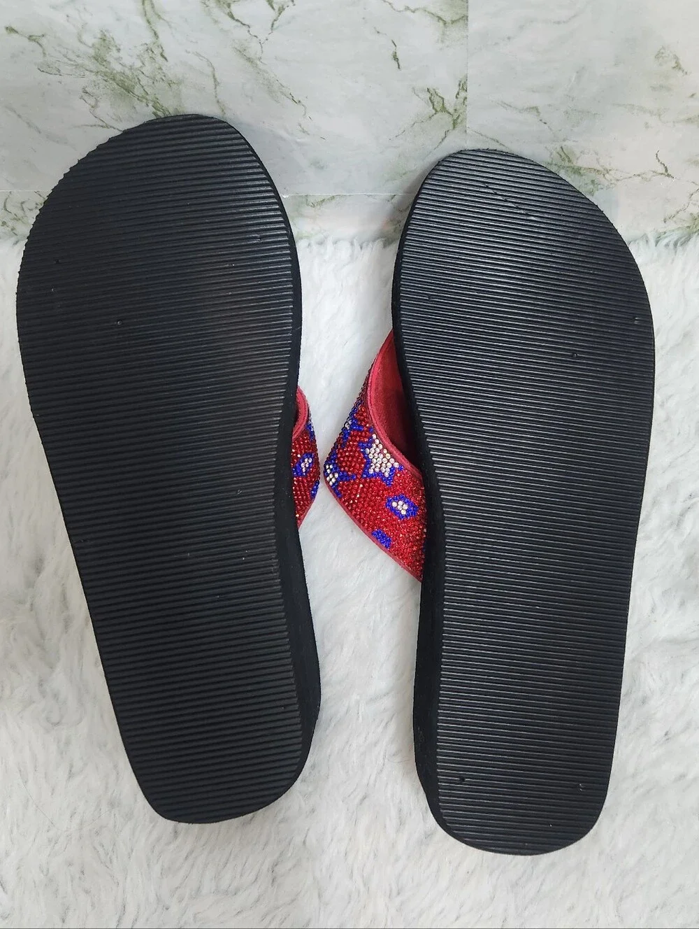 MIXIT Beaded Stars Platform Sandals